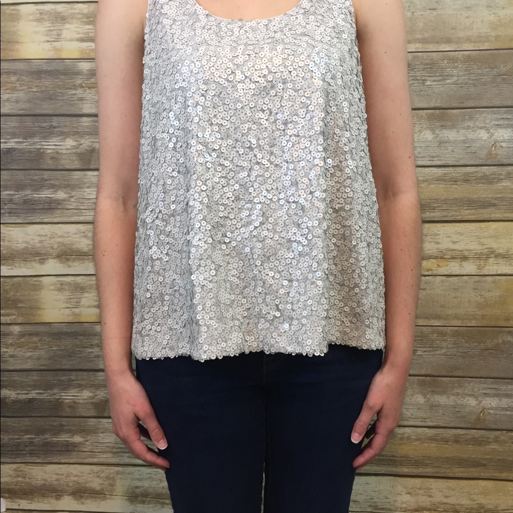 🧡Vince Camuto Sequin Zip Back Tank🧡 - Picture 6 of 6